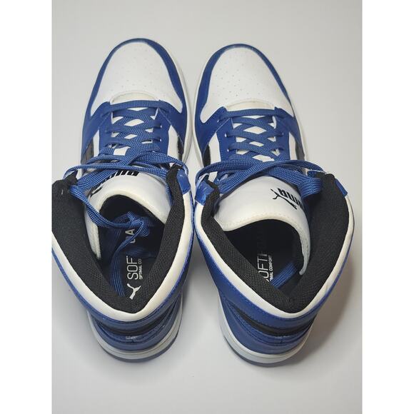 Puma Men’s Rebound Layup High Top Sneakers SoftFoam Blue White 14 Streetwear main image 13